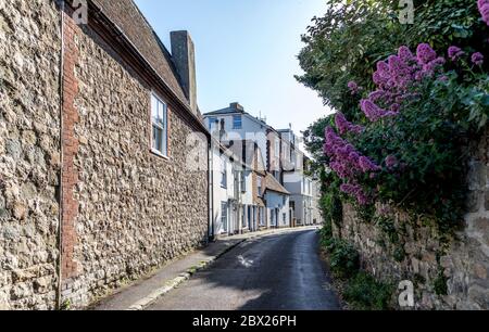 Traditionelle Häuser in der Hythe Kent UK Stockfoto