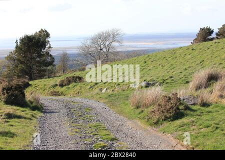 Die Nebenstraßen von NorthWales Stockfoto