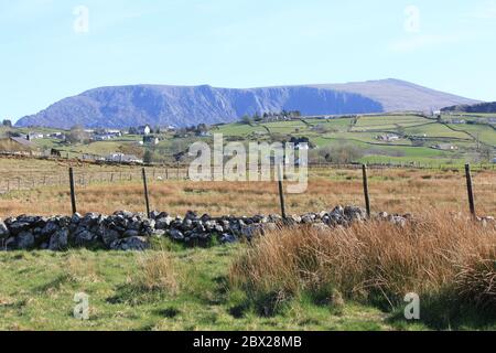 Die Nebenstraßen von NorthWales Stockfoto