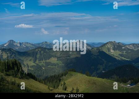 Blick vom Berghaus Rotwandhaus Stockfoto