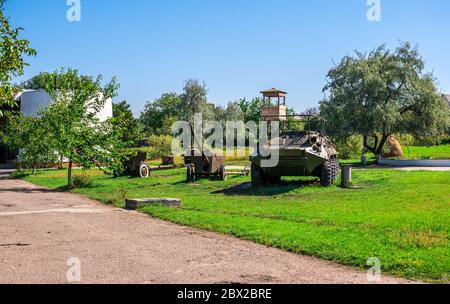 Katakomben Denkmal und Museum der Partisanen Ruhm in Nerubaiske Dorf in der Nähe von Odessa, Ukraine Stockfoto