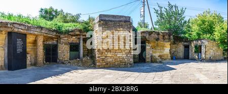 Katakomben Denkmal und Museum der Partisanen Ruhm in Nerubaiske Dorf in der Nähe von Odessa, Ukraine Stockfoto