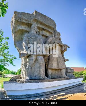 Katakomben Denkmal und Museum der Partisanen Ruhm in Nerubaiske Dorf in der Nähe von Odessa, Ukraine Stockfoto