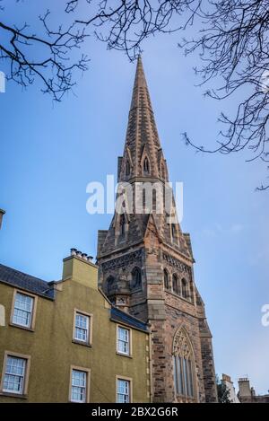 Buccleuch und Greyfriars Free Church of Scotland in Edinburgh, der Hauptstadt Schottlands, Teil des Vereinigten Königreichs Stockfoto