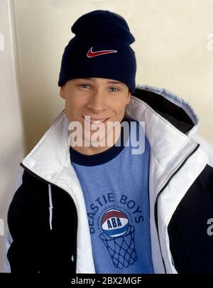 Backstreet Boys Fotosession 1997: Brian Littrel Stockfoto