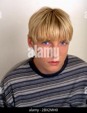 Backstreet Boys Fotosession 1997: Nick Carter Stockfoto