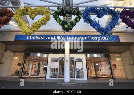 Das Chelsea and Westminster Hospital, London. Stockfoto