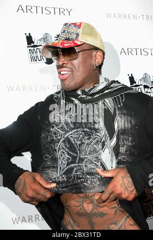 MIAMI BEACH, FL - MÄRZ 27: Dennis Rodman kommt am 27. März 2009 im LIV Nightclub in Miami Beach, Florida an. Personen: Dennis Rodman Kredit: Storms Media Group/Alamy Live News Stockfoto