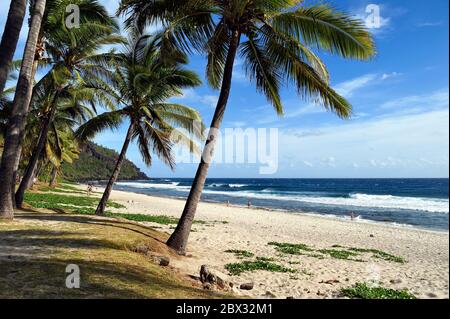 Frankreich, Réunion (französisches Überseedepartement), Petite-Ile an der Südküste, Grande Anse Strand Stockfoto