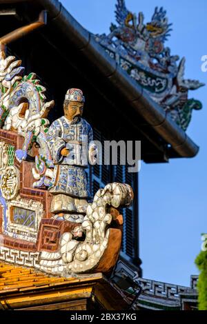 Vietnam; Thua Thien Hue Provinz; Hue; die Verbotene Stadt oder Purple City im Herzen der Kaiserstadt; als Weltkulturerbe der UNESCO; königliche Bibliothek oder Pavillon von Thai Binh Stockfoto