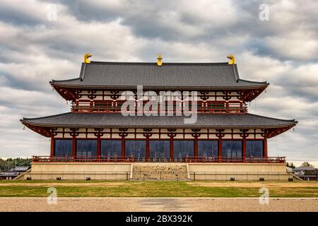 Heijo Palast, alte kaiserliche Residenz und das administrative Zentrum von Japan in der Nara-Periode von 710 bis 794 n. Chr. in Nara, Japan Stockfoto