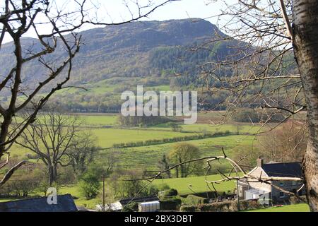 Die Nebenstraßen von NorthWales Stockfoto