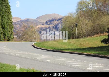 Die Nebenstraßen von NorthWales Stockfoto