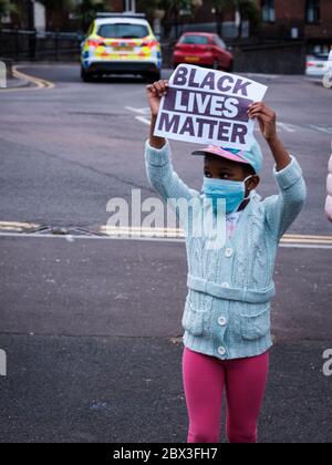 Black Lives Matter Protest in Rochester, Kent am 4. Juni 2020 Stockfoto