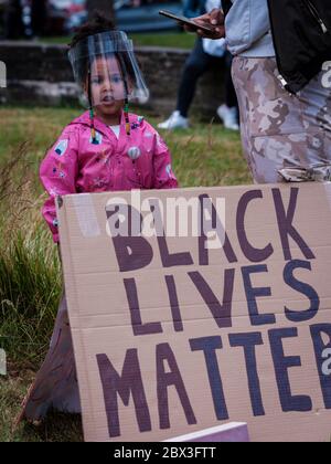 Black Lives Matter Protest in Rochester, Kent am 4. Juni 2020 Stockfoto