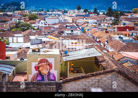 Kolonialstadt San Cristobal de las Casas, Mexiko Stockfoto