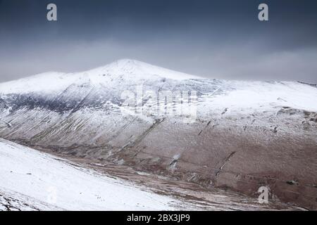 Grisedale Pike in Winter, Cumbria, UK Stockfoto