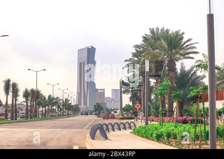 Jeddah Stadtbild und Wahrzeichen, Saudi Arabien, Turm, schöne Aussicht, corniche / 8. August 2018 Stockfoto