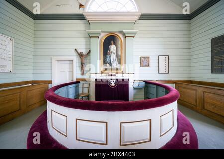 Haapaari Kirche auf Haapasaari Insel, Kotka, Finnland Stockfoto