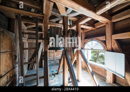 Haapaari Kirche auf Haapasaari Insel, Kotka, Finnland Stockfoto