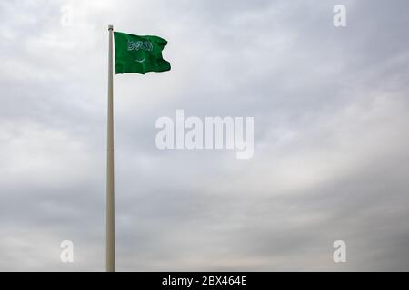 flagge des königreichs Saudi-Arabien Stockfoto