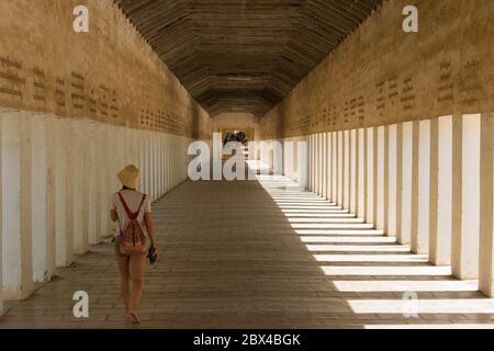 Bagan ist eine alte Stadt und ein UNESCO-Weltkulturerbe in der Mandalay Region von Myanmar. Stockfoto