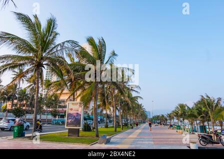 Meine Khe Strandpromenade, Danang, Vietnam Stockfoto