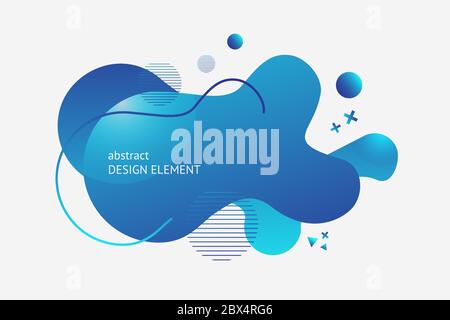 Designelement mit flüssiger Form Stock Vektor