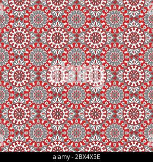 Renaissance Periode inspiriert Square Ornament Hintergrundmuster. Eine Farbe Hintergrund. Stockfoto