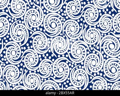 Renaissance Periode inspiriert Square Ornament Hintergrundmuster. Eine Farbe Hintergrund. Stockfoto