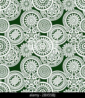 Renaissance Periode inspiriert Square Ornament Hintergrundmuster. Eine Farbe Hintergrund. Stockfoto