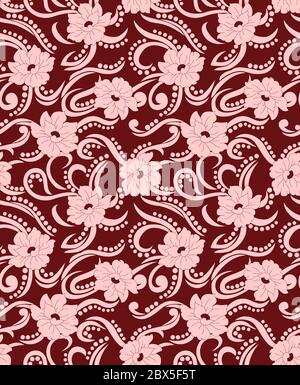 Renaissance Periode inspiriert Square Ornament Hintergrundmuster. Eine Farbe Hintergrund. Stockfoto