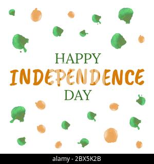 Happy 15th august Unabhängigkeit indien Stock Vektor