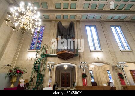 Nederlandse Kerk / Dutch Church, 7 Austin Friars, London EC2N 2HA. London, Großbritannien, 11. Dezember 2018 Stockfoto