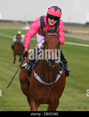 Oxted geritten von Cieren Fallon (links) gewinnt die Betway Abernant Stakes auf der Newmarket Racecourse. Stockfoto