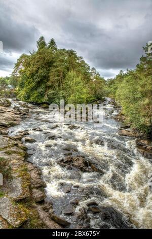 Falls of Dochart Killin, Schottland Stockfoto