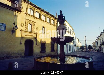 Plaza del Potro und Museum der Schönen Künste. Cordoba, Spanien. Stockfoto