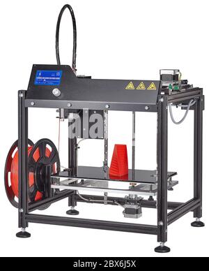 3D-Drucker mit Filament bereit zu arbeiten Stockfoto