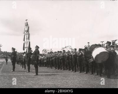 Appell von SA - Goebbels - Himmler - Roehm Heinrich Hoffmann Photographs 1933 Adolf Hitlers offizieller Fotograf und Nazi-Politiker und Verleger, der Mitglied des intime Kreises Hitlers war. Stockfoto