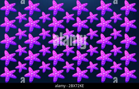 Digitales Textildesign verschiedener Stars Stock Vektor