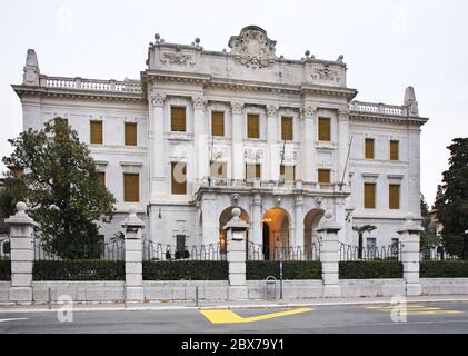 Schiffs- und Geschichtsmuseum der kroatischen Küste in Rijeka. Kroatien Stockfoto