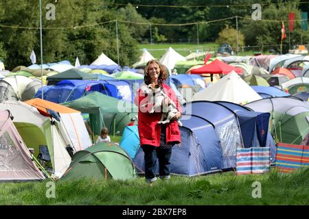 Fiona Stewart ist Geschäftsführerin und Inhaberin des Green man Festivals, einem jährlichen unabhängigen Musikfestival in Crickhowell, Wales. Sie sitzt auch als c Stockfoto