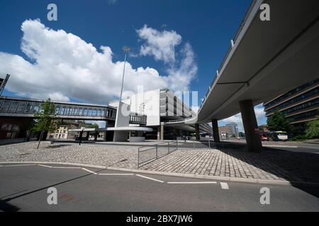 Preston, Großbritannien. Juni 2020. Bild zeigt Preston Busbahnhof von Ove Arup und Partners im Brutalistischen Architekturstil zwischen 1968 und 19 gebaut Stockfoto