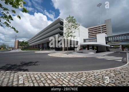 Preston, Großbritannien. Juni 2020. Bild zeigt Preston Busbahnhof von Ove Arup und Partners im Brutalistischen Architekturstil zwischen 1968 und 19 gebaut Stockfoto