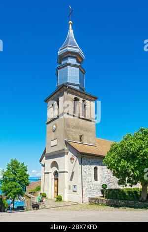 Frankreich, Yvoire, Kirche Saint Pancrace Stockfoto