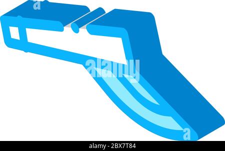 Tennis Sport Hut isometrische Symbol Vektor-Illustration Stock Vektor