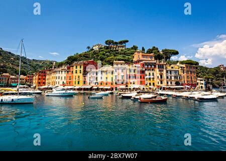 Wunderschönes Portofino an der italienischen Riviera. Stockfoto