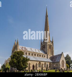 Snettisham, Norfolk, England, 23. April 2019: Die Pfarrkirche St. Mary, aus dem vierzehnten Jahrhundert Stockfoto