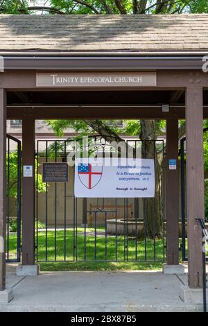 Black Lives Matter Protest in Bloomington, Indiana, USA. Juni 2020 Stockfoto