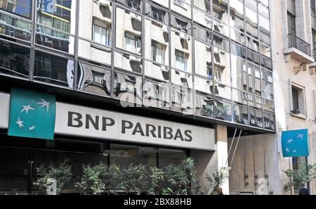 BNP Paribas Bank, Buenos Aires, Argentinien Stockfoto